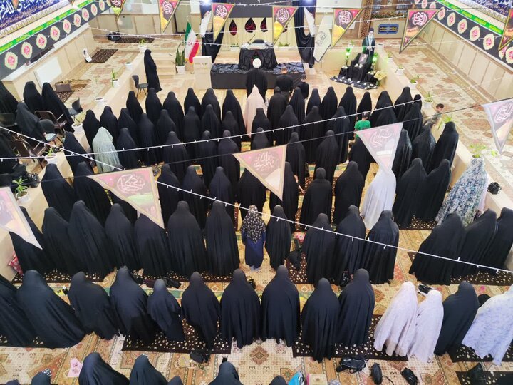تصاویر/ مراسم عزاداری روز تاسوعای حسینی در مدرسه علمیه ریحانة‌الرسول ارومیه