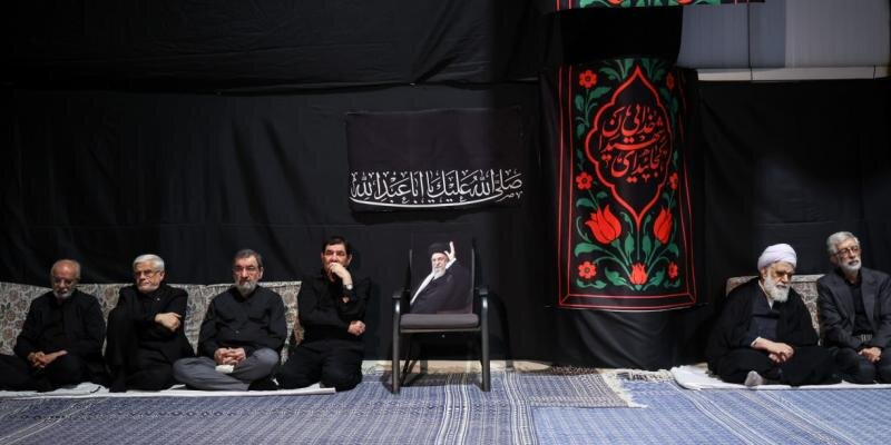 Tasu'a night mourning ceremony held beside the site of the martyrdom of Martyr Khamenei