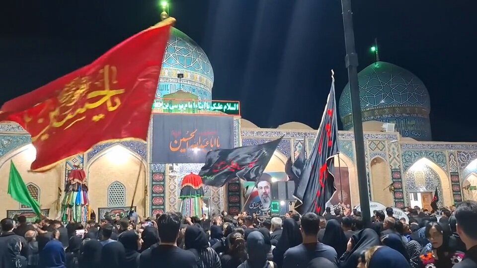 فیلم| شهر جوپار و حرم‌ امامزادگان ابناء موسی بن جعفر(ع) در شب تاسوعا