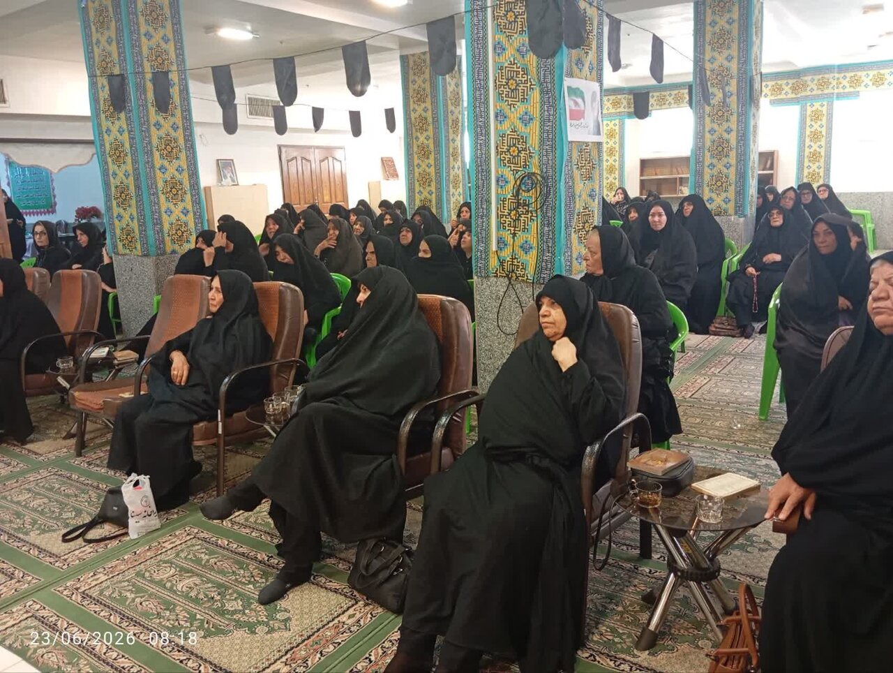 مراسم قرائت زیارت عاشورا در مدرسه علمیه تخصصی حضرت زینب کبری (س) رفسنجان