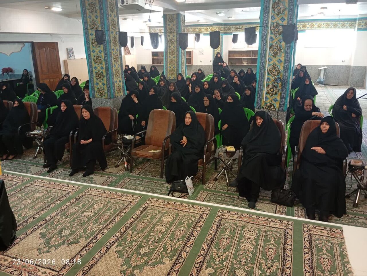 مراسم قرائت زیارت عاشورا در مدرسه علمیه تخصصی حضرت زینب کبری (س) رفسنجان