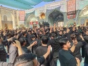 تصاویر/ قم المقدسہ میں علماء و طلابِ ہند کا عظیم الشان جلوسِ عاشورا، حرمِ حضرت معصومہؑ پر اختتام