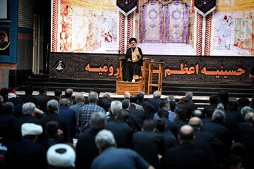 تصاویر/ مراسم سوگواری شب عاشورای حسینی در حسینیه اعظم ثارالله(ع) ارومیه