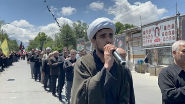 تصاویر / عزاداری خیابانی هیئت بقیه الله الاعظم (عج) حوزه علمیه مرند