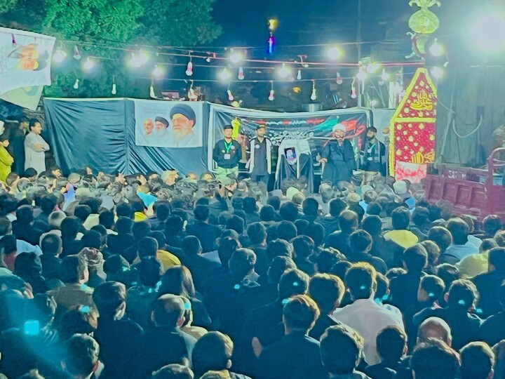 تصاویر/ برگزاری آیین عزاداری و دسته‌ عزای محرم حسینی در کندیارو پاکستان