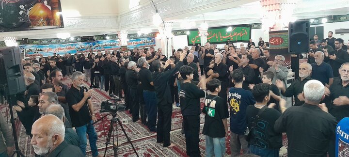 تصاویر/ اقامه عزای حسینی مردم فریدونکنار در شب عاشورا