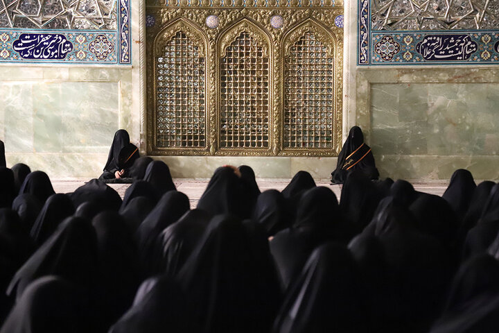 عزاداری دختران نوجوان در سوگ سالار شهیدان در هیأت معصومانه