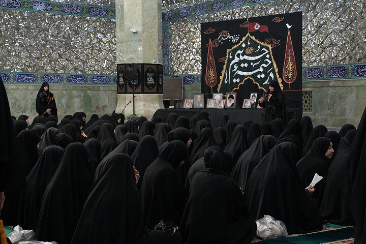 عزاداری دختران نوجوان در سوگ سالار شهیدان در هیأت معصومانه