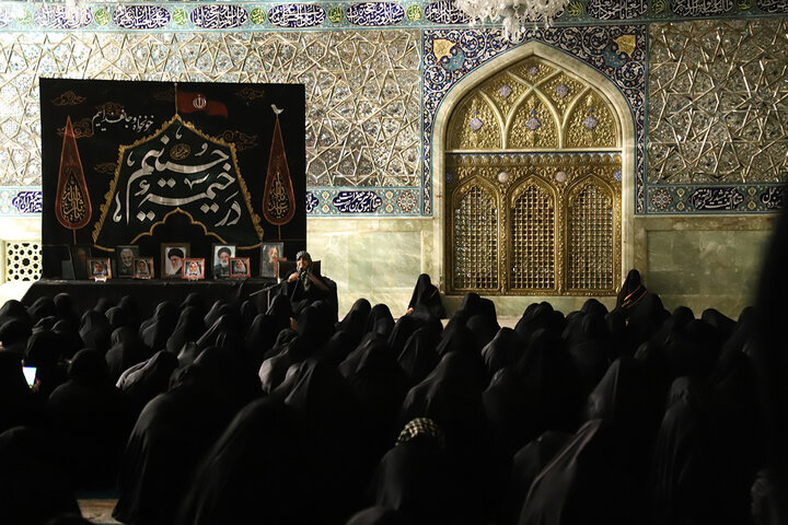 عزاداری دختران نوجوان در سوگ سالار شهیدان در هیأت معصومانه