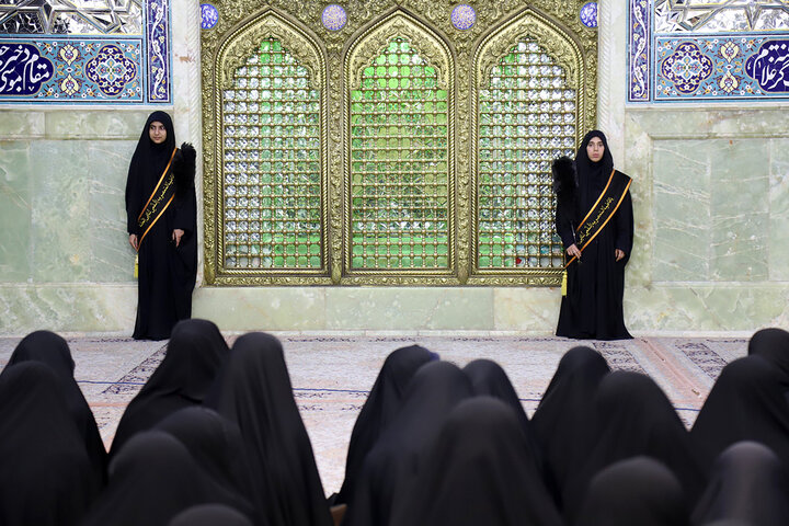 عزاداری دختران نوجوان در سوگ سالار شهیدان در هیأت معصومانه