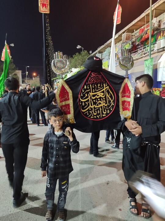 تصاویر/ برگزاری باشکوه دسته عزاداری طلاب هندی به یاد حضرت ابوالفضل العباس (ع) در قم المقدسه