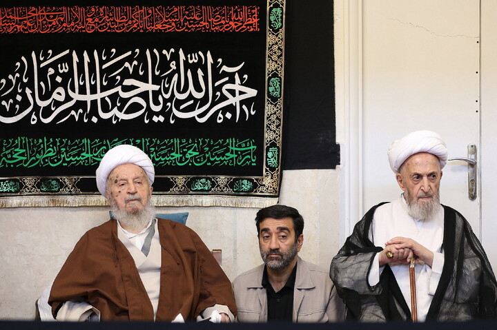 تصاویر/ مراسم عزادرای روز عاشورا در بیت آیت الله العظمی مکارم شیرازی