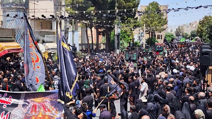 تصاویر/ مراسم عزاداری و اقامه نماز ظهر عاشورا در رباط کریم