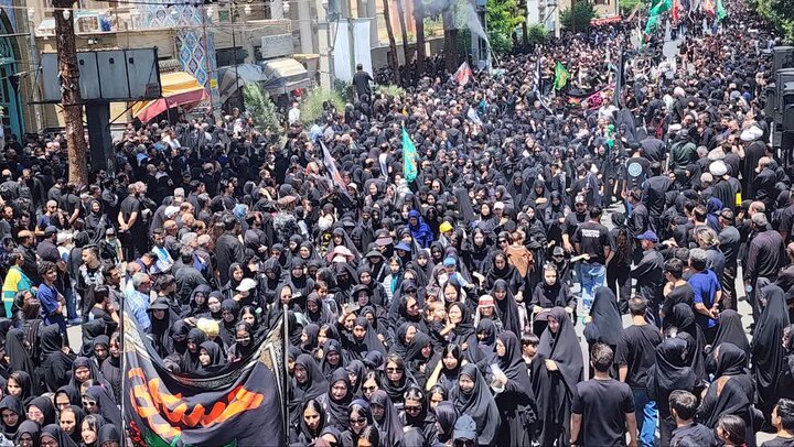 تصاویر/ مراسم عزاداری و اقامه نماز ظهر عاشورا در رباط کریم