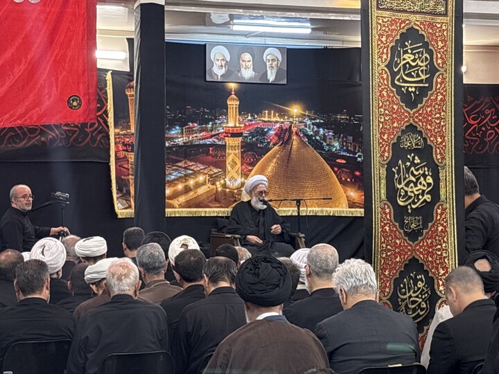 تصاویر / مراسم عزاداری سالار شهیدان در بیت مرحوم آیت الله العظمی فاضل لنکرانی