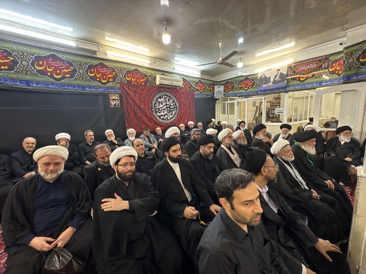 تصاویر / مراسم عزاداری سالار شهیدان در بیت مرحوم آیت الله العظمی فاضل لنکرانی