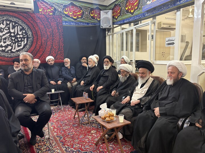تصاویر / مراسم عزاداری سالار شهیدان در بیت مرحوم آیت الله العظمی فاضل لنکرانی