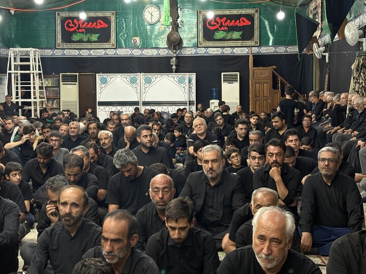 تصاویر / مراسم عزاداری عاشورای حسینی در مسجد چهارمردان قم