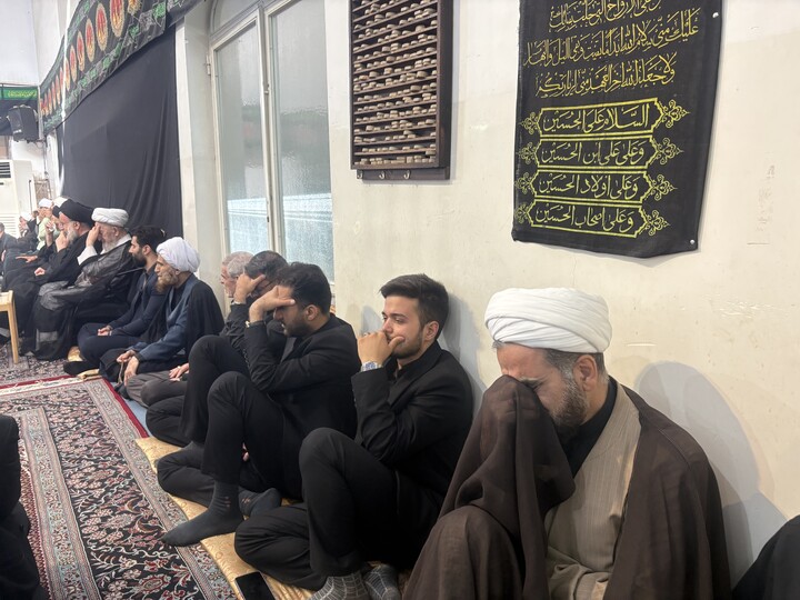 تصاویر / مراسم عزاداری روز عاشورا در بیت آیت الله العظمی سبحانی
