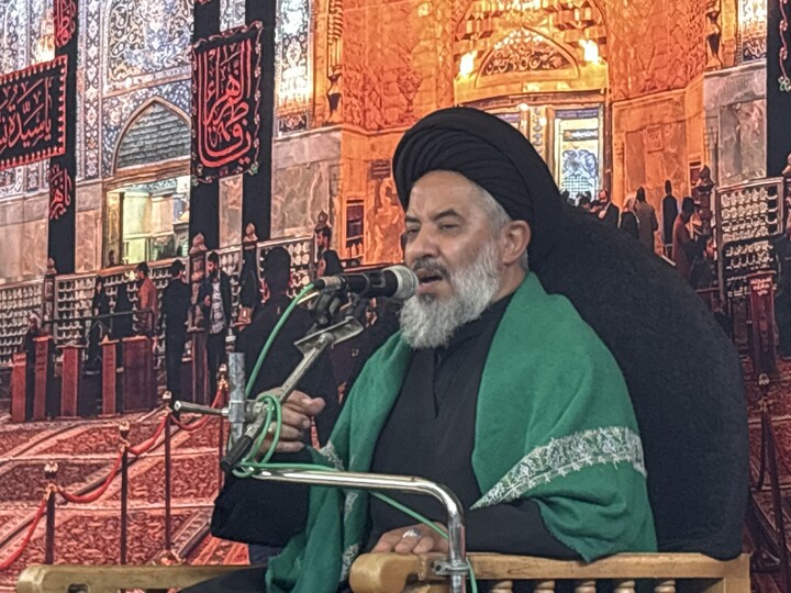 تصاویر / مراسم عزاداری روز عاشورا در بیت آیت الله العظمی سیستانی