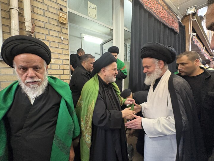 تصاویر / مراسم عزاداری روز عاشورا در بیت آیت الله العظمی سیستانی