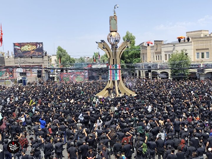 تصاویر/ عزاداری و نماز روز عاشورا در بم