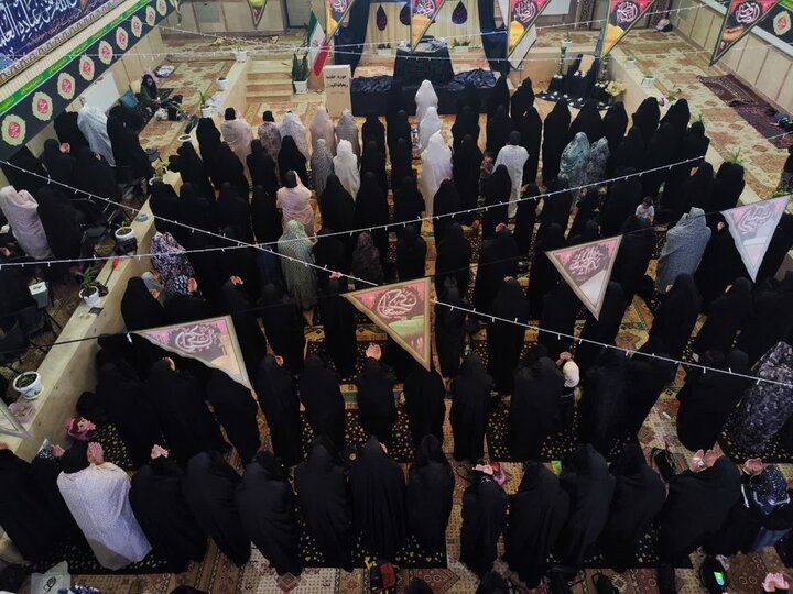 تصاویر/ مراسم عزاداری عاشورای حسینی در مدرسه علمیه ریحانة الرسول ارومیه