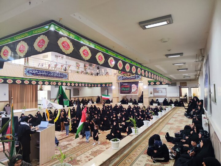تصاویر/ مراسم عزاداری عاشورای حسینی در مدرسه علمیه ریحانة الرسول ارومیه