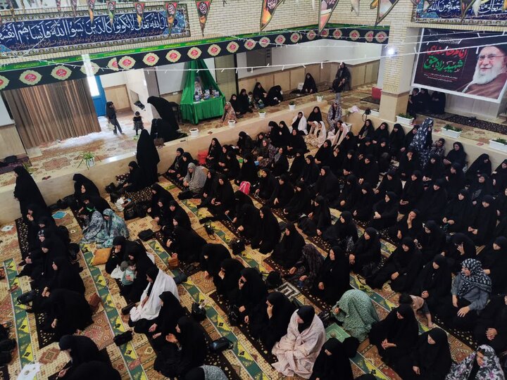 تصاویر/ مراسم عزاداری عاشورای حسینی در مدرسه علمیه ریحانة الرسول ارومیه