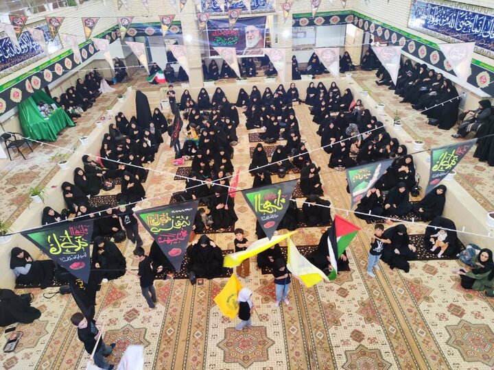 تصاویر/ مراسم عزاداری عاشورای حسینی در مدرسه علمیه ریحانة الرسول ارومیه