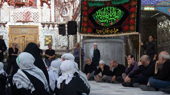 سوگواره هیئت سادات بنی الزهرا (اتباع)و العطش(سقایی) در حرم مطهرهلال بن علی (ع)