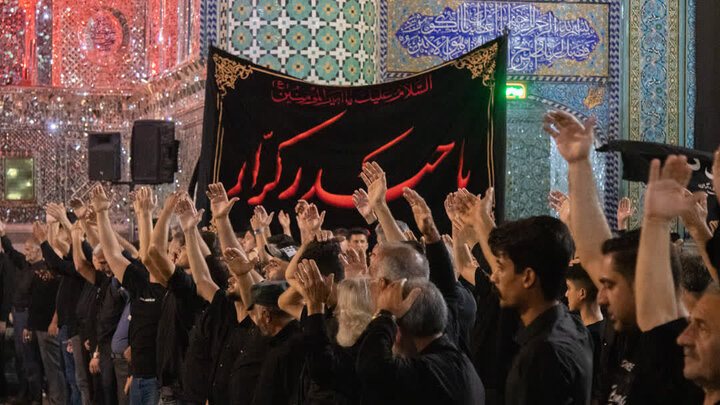 سوگواره هیئت سادات بنی الزهرا (اتباع)و العطش(سقایی) در حرم مطهرهلال بن علی (ع)