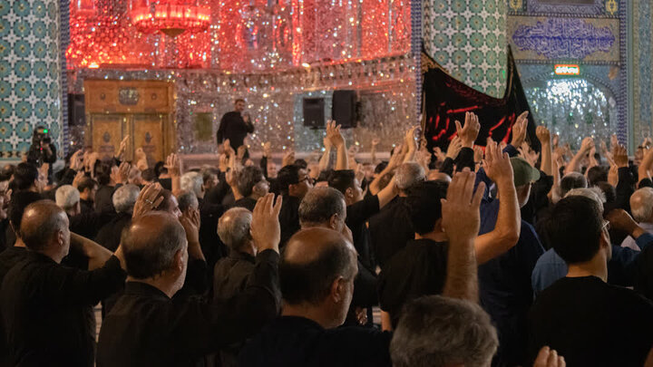 سوگواره هیئت سادات بنی الزهرا (اتباع)و العطش(سقایی) در حرم مطهرهلال بن علی (ع)