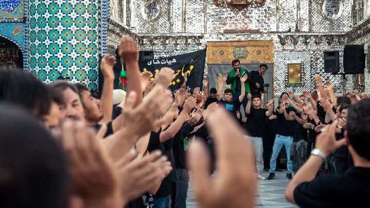 سوگواره هیئت سادات بنی الزهرا (اتباع)و العطش(سقایی) در حرم مطهرهلال بن علی (ع)