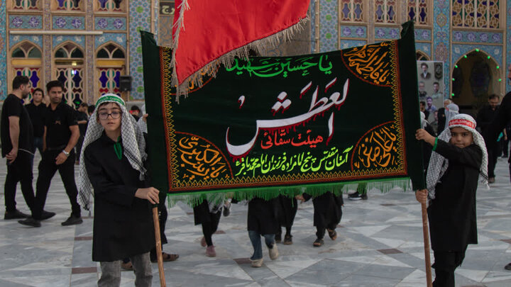 سوگواره هیئت سادات بنی الزهرا (اتباع)و العطش(سقایی) در حرم مطهرهلال بن علی (ع)
