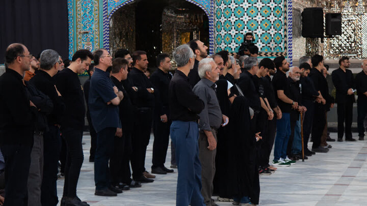 سوگواره هیئت سادات بنی الزهرا (اتباع)و العطش(سقایی) در حرم مطهرهلال بن علی (ع)