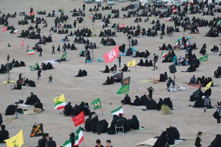 تصاویر/ آیین «عزاداری در صحرا» در کویر خوریان سمنان