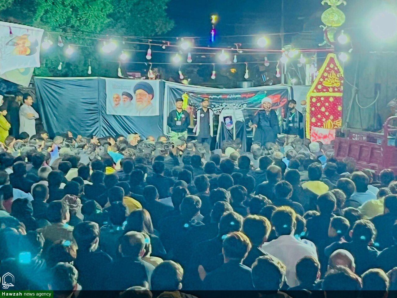 تصاویر/ برگزاری آیین عزاداری و دسته‌ عزای محرم حسینی در کندیارو پاکستان