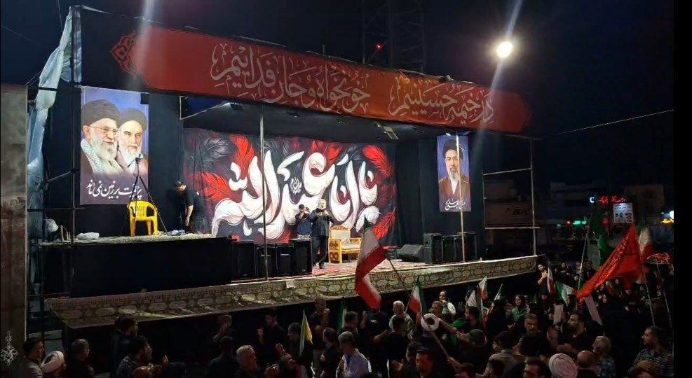 فیلم| عزای حسینی در میدان حماسه آمل