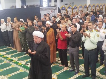 آیین عبادی سیاسی نمازجمعه امروز شهر عسلویه به روایت تصاویر
