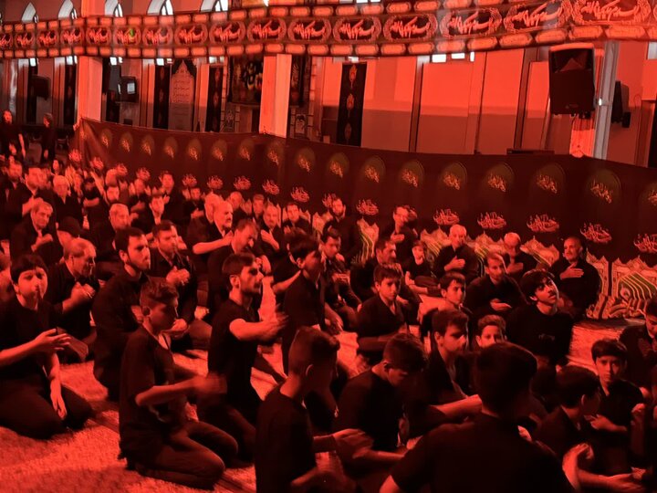 تصاویر/ مراسم شام غریبان امام حسین (ع) در شاهین دژ
