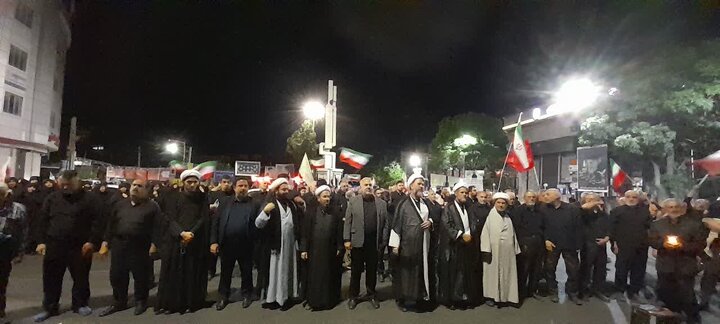 تصاویر/ تداوم اجتماع خون‌خواهی امام شهید در اسکو