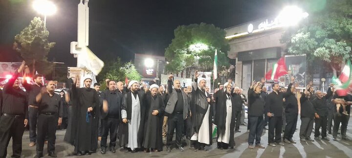 تصاویر/ تداوم اجتماع خون‌خواهی امام شهید در اسکو