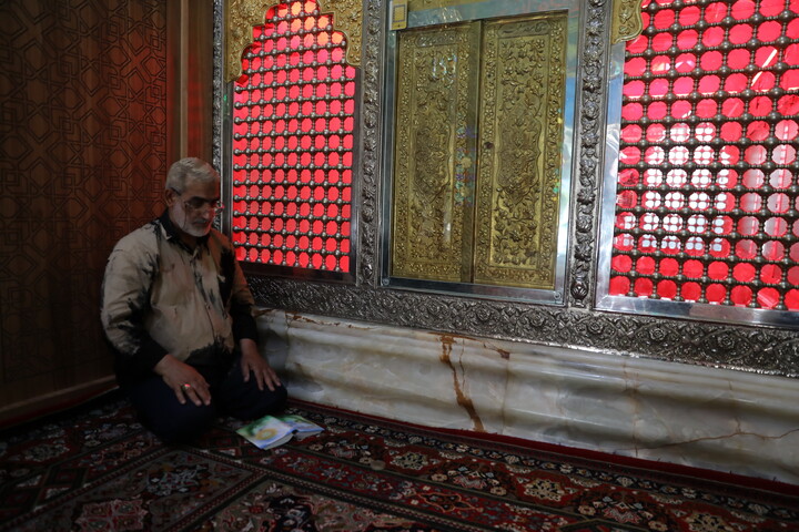 تصاویر/ مراسم سنتی گل مالی عزاداری عاشورای حسینی لرستانی های مقیم قم