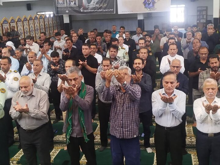 آیین عبادی سیاسی نمازجمعه امروز شهر عسلویه به روایت تصاویر