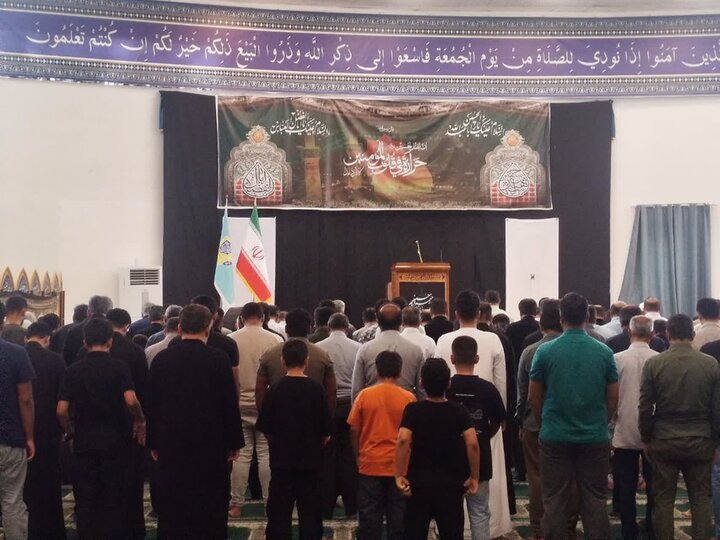 آیین عبادی سیاسی نمازجمعه امروز شهر عسلویه به روایت تصاویر