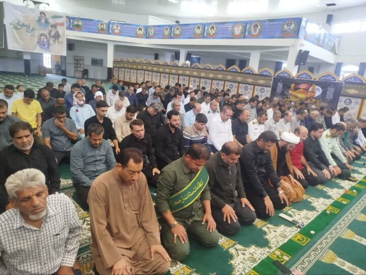 آیین عبادی سیاسی نمازجمعه امروز شهر عسلویه به روایت تصاویر