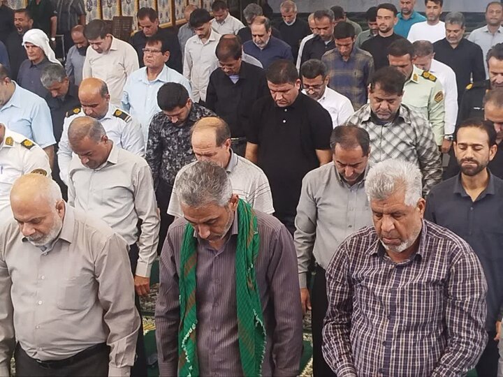 آیین عبادی سیاسی نمازجمعه امروز شهر عسلویه به روایت تصاویر