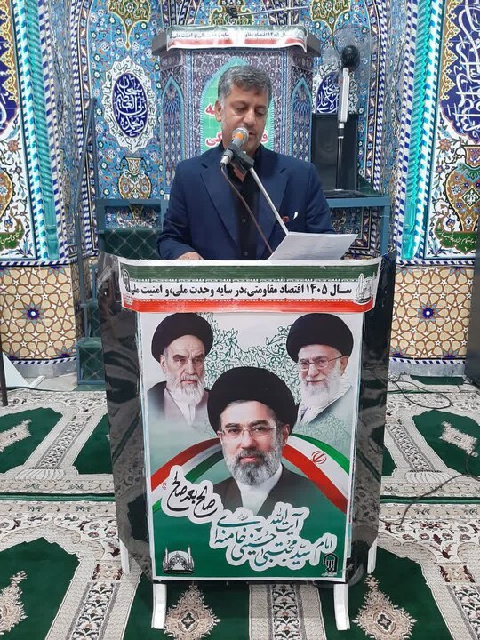 تصاویر/ نماز عبادی سیاسی بخش کویرات