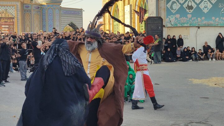 تصاویر | در سوگ خیمه‌های سوخته؛ برگزاری آیین خیمه سوزان در قلب قم